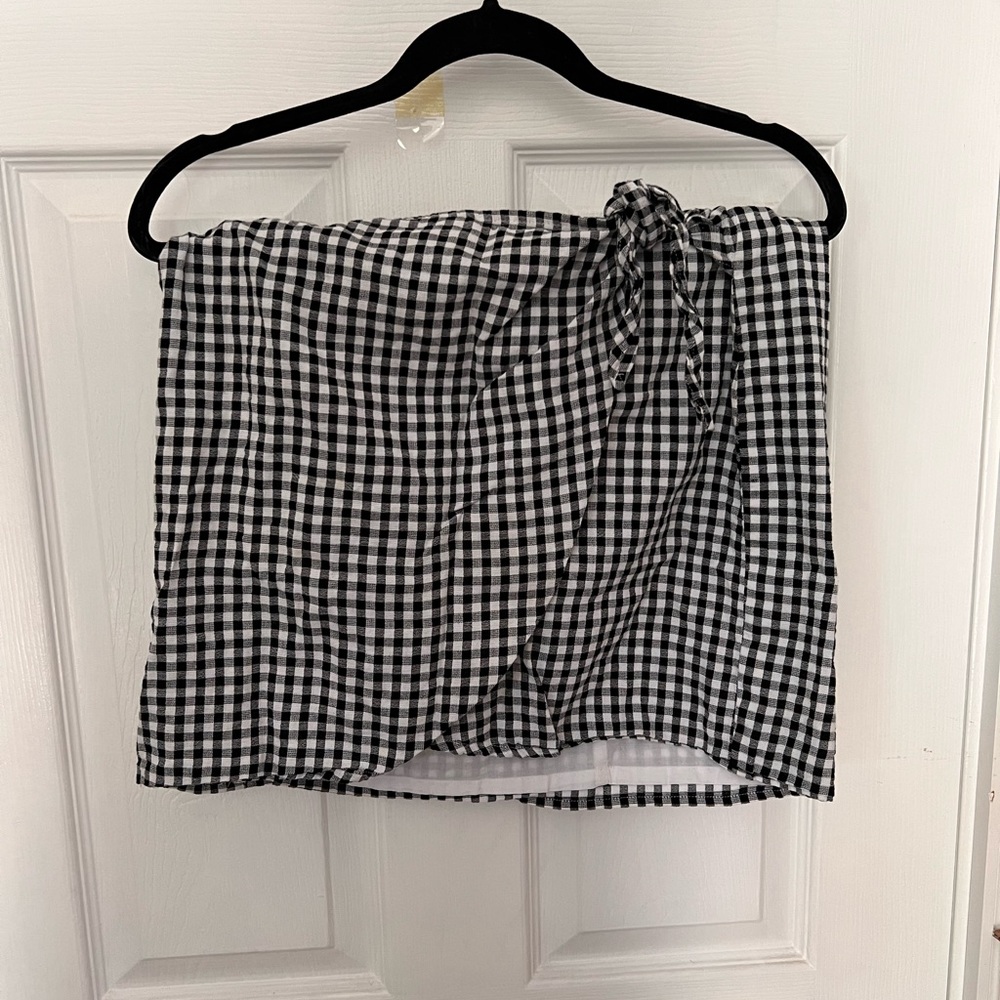 Madewell gingham skirt